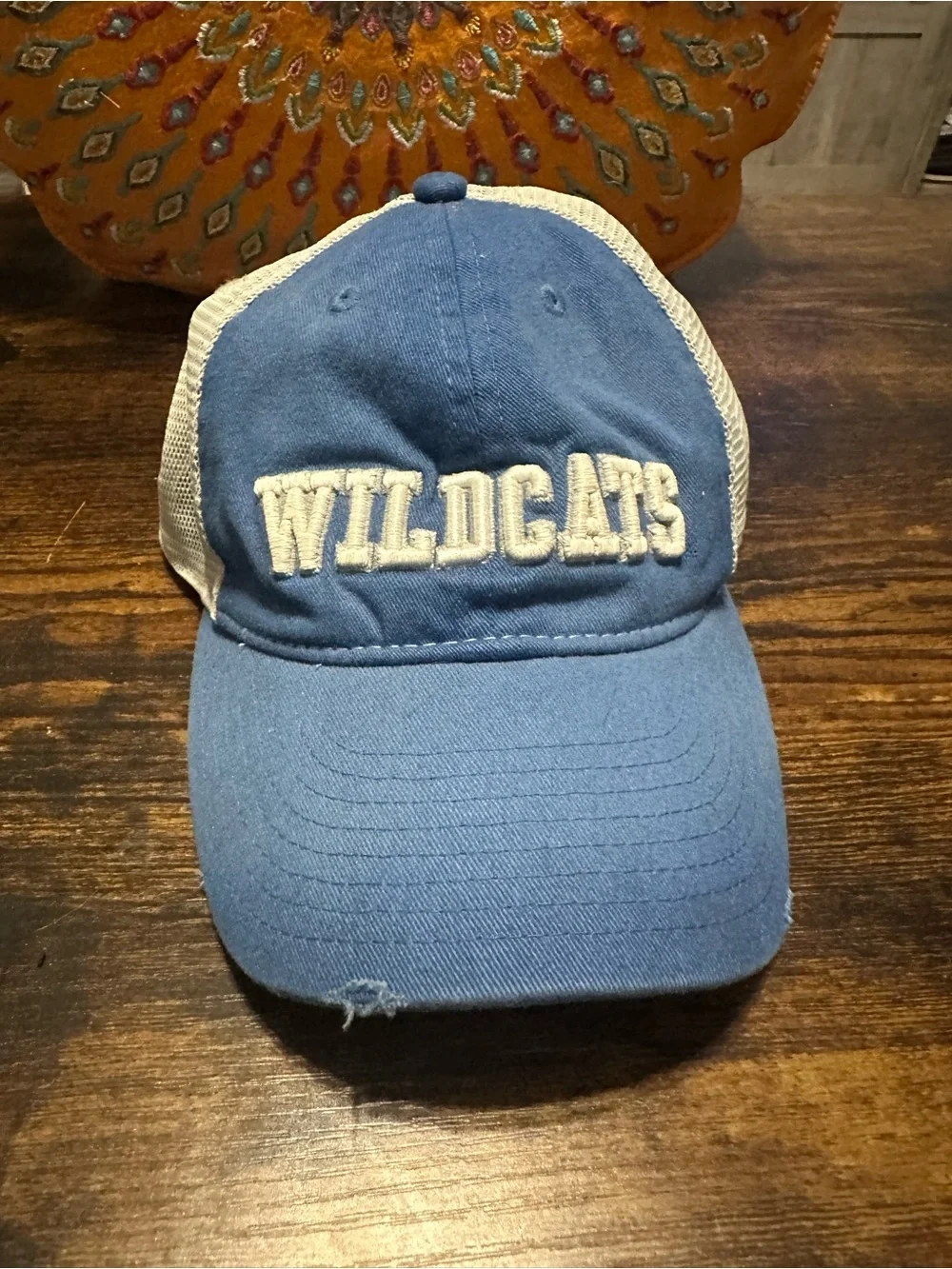 Nike Blue and Cream Wildcats Mesh Trucker Hat
